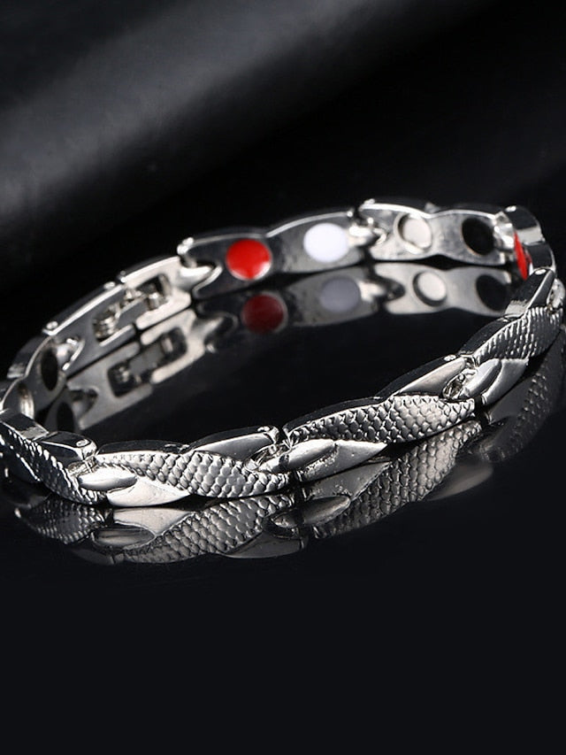 Chain Bracelet Classic Fashion Fashion Simple Alloy Bracelet Jewelry Silver / Black / As Picture For Gift Daily for Women