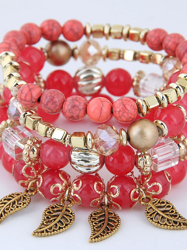 Bracelets Ethnic Style Outdoor Leaf Bracelets & Bangles for Women