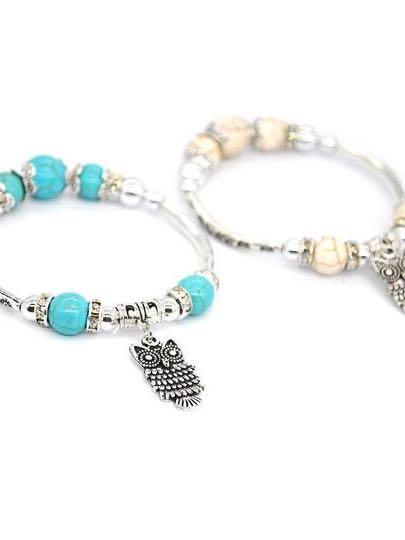 Vintage owl bracelet for Women