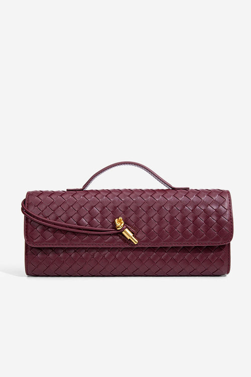 Woven Design Evening Clutch Bag