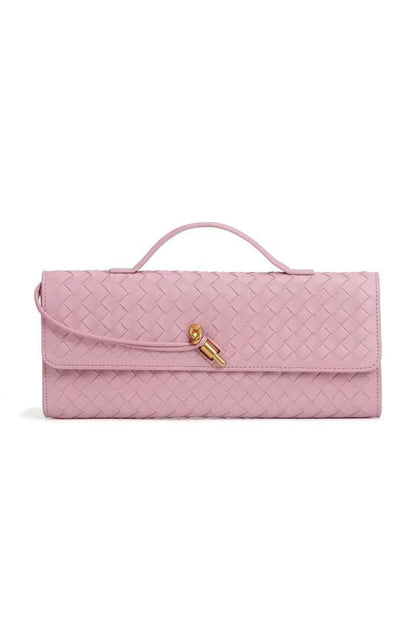 Woven Design Evening Clutch Bag