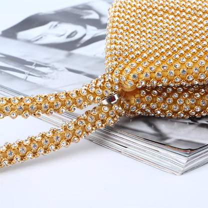Fashion Rhinestone Patchwork Bags