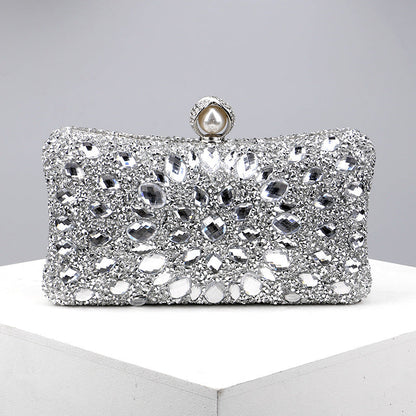Casual Patchwork Chains Rhinestone Bags