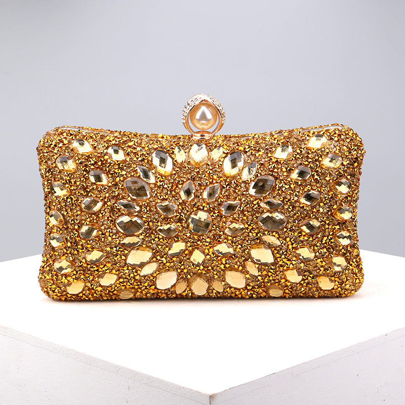 Casual Patchwork Chains Rhinestone Bags