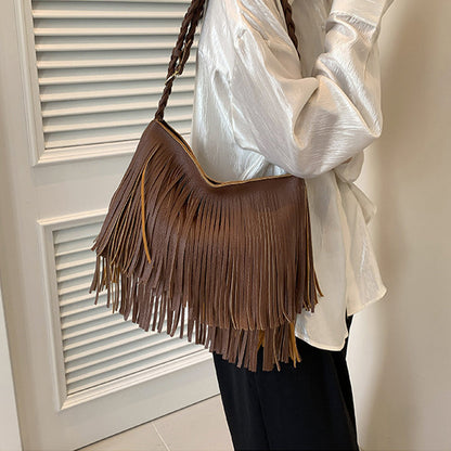 Casual Daily Solid Tassel Bags(4 Colors)