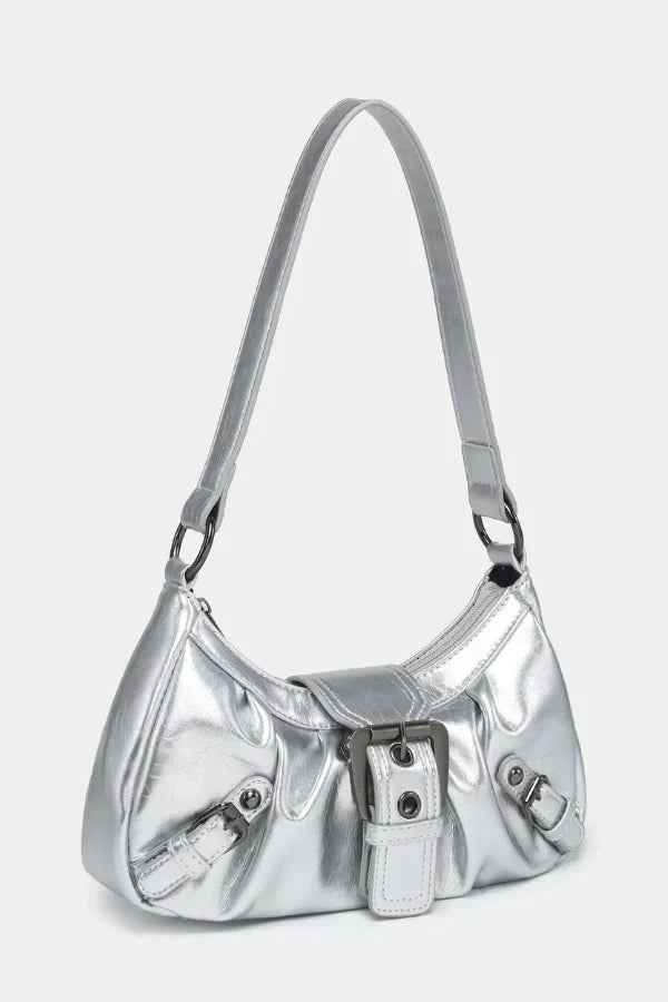 Sage Buckle Shoulder Bag