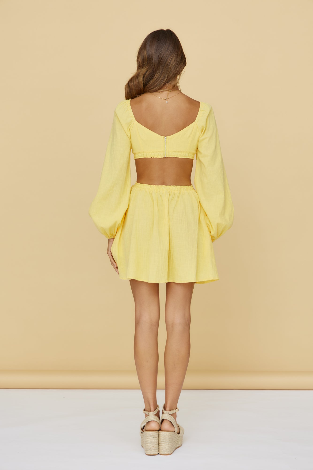 SEVEN WONDERS Tinsley Mini Dress Yellow