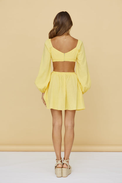 SEVEN WONDERS Tinsley Mini Dress Yellow