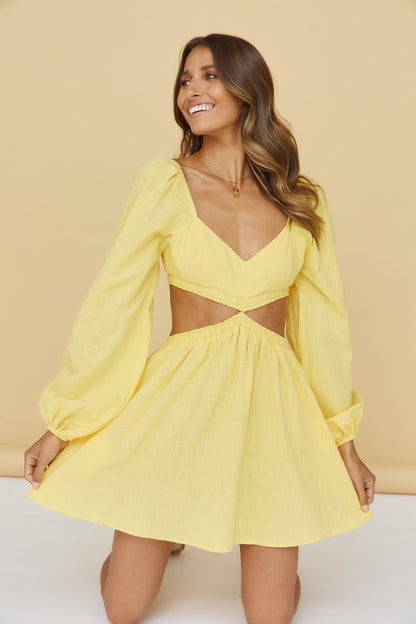 SEVEN WONDERS Tinsley Mini Dress Yellow