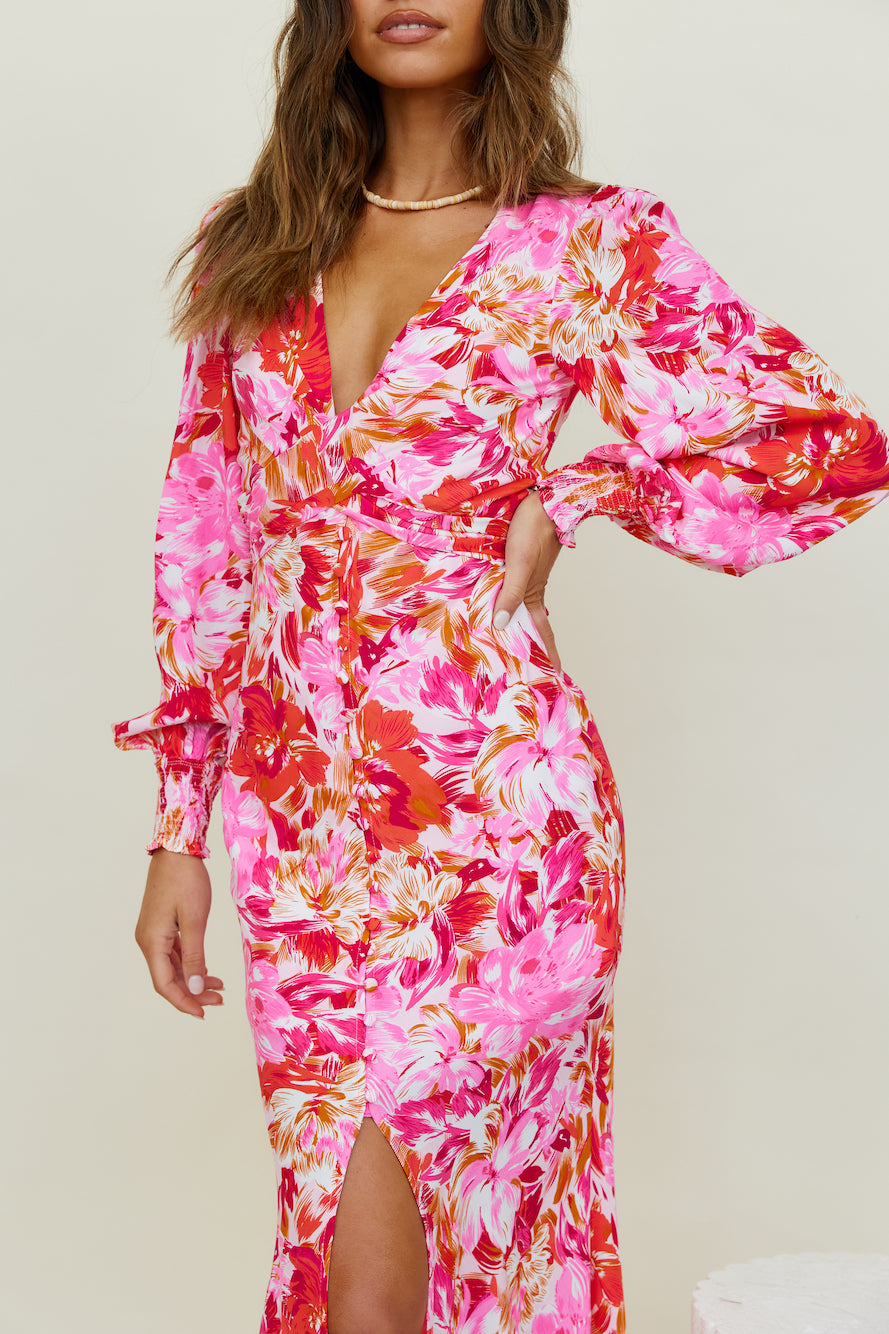 Starry Night Maxi Dress Pink