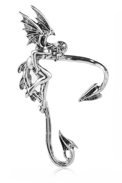 Gothic Dark Demon Metal Earrings