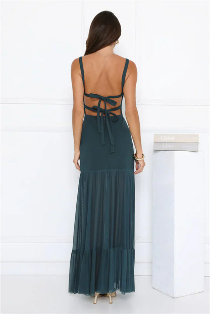 Bloom District Maxi Dress Teal