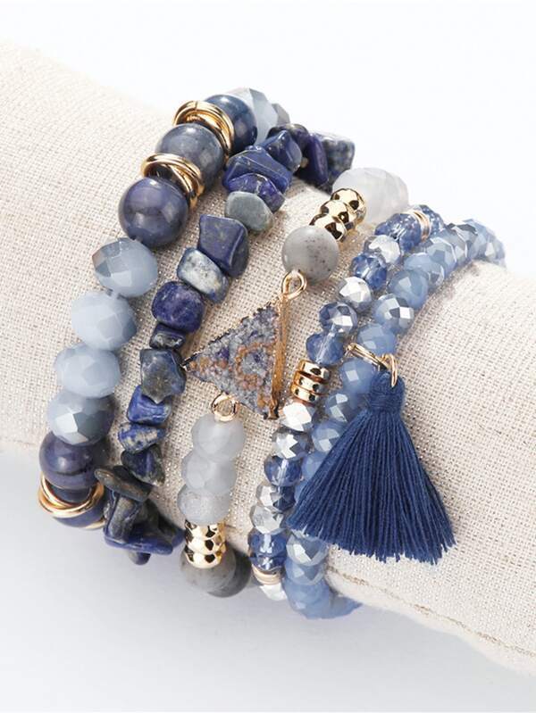 5pcs Tassel Charm Bracelet for Women