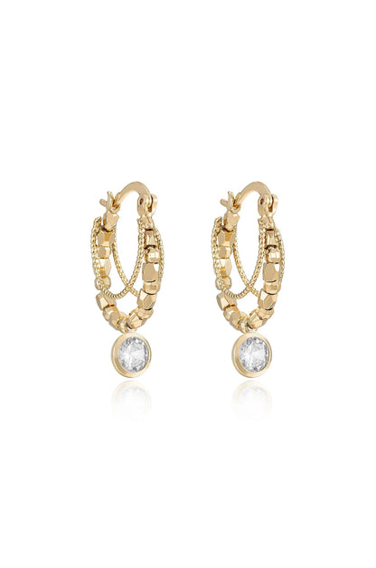 Boho Golden Hoop Earrings