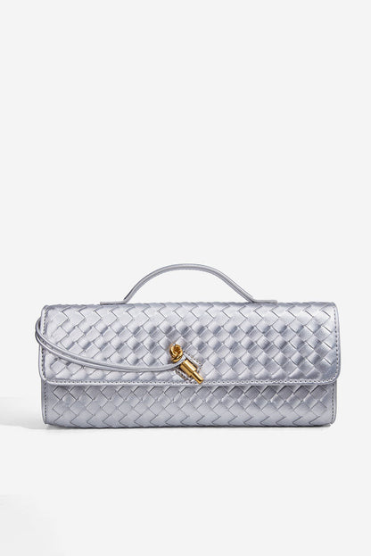 Woven Design Evening Clutch Bag