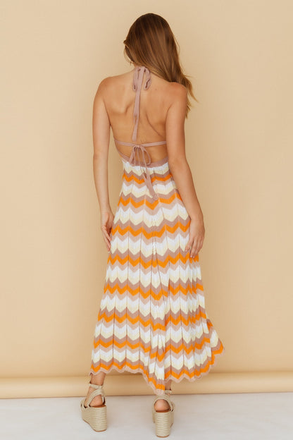Drinks On The Beach Maxi Dress Orange