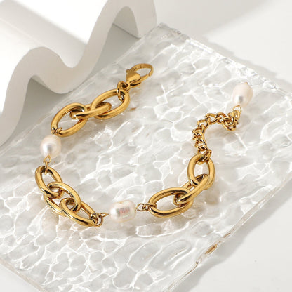 Adriana Freshwater Pearl Chain Bracelet