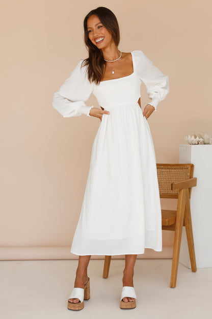 Greetings From An Angel Maxi Dress White