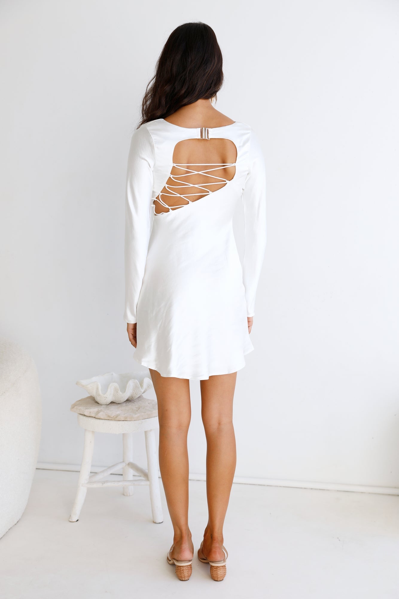 Loren Dress White