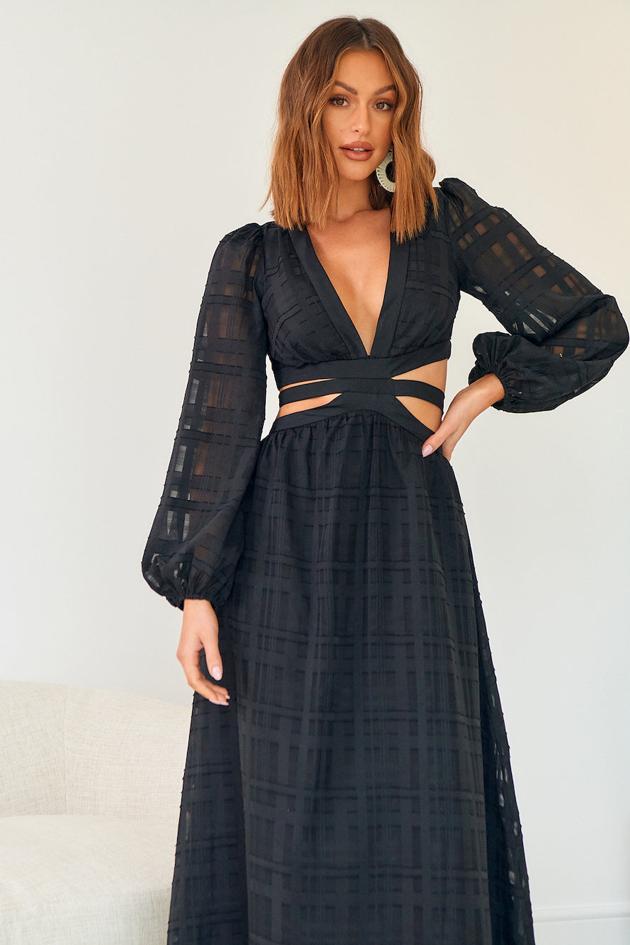 Neo Paradise Maxi Dress Black