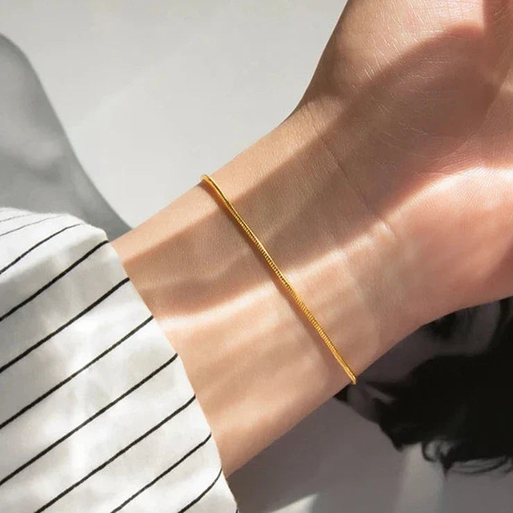 Lina Gold Snake Chain Bracelet