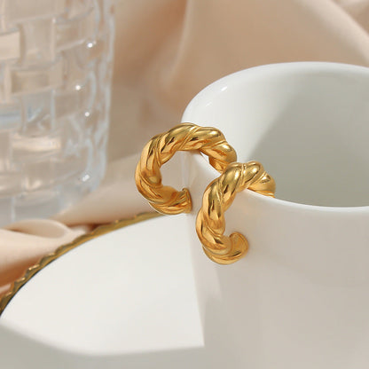 Mila Twisted Hoop Earrings