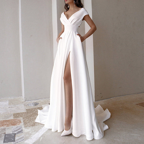 DressBetty - Temperament Ruffle Evening Dress