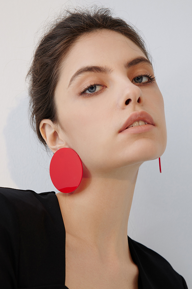 Acrylic Hoop Earrings