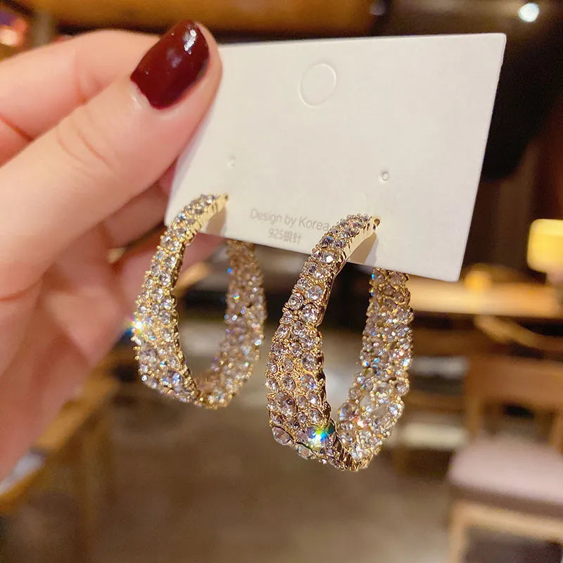Lizakosht Peach Zircon Bow Earrings for Women Fashion Jewelry Gifts