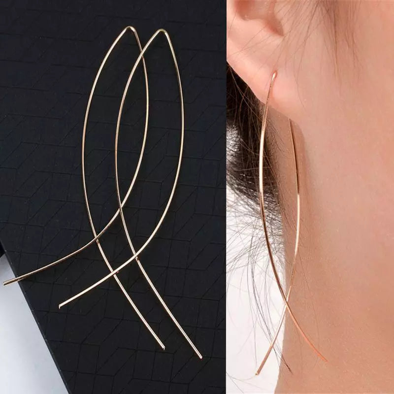 Lizakosht Peach Zircon Bow Earrings for Women Fashion Jewelry Gifts
