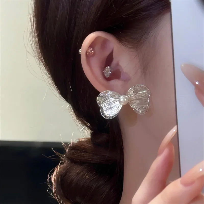 Lizakosht Luxury Bow Earrings for Women New Designer Jewelry Wholesale