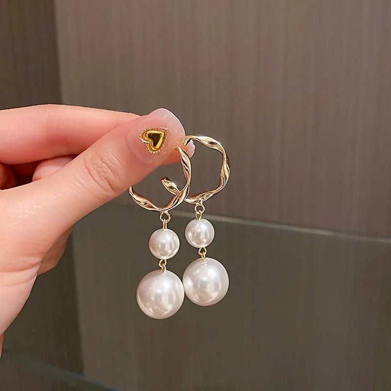 Lizakosht Peach Zircon Bow Earrings for Women Fashion Jewelry Gifts