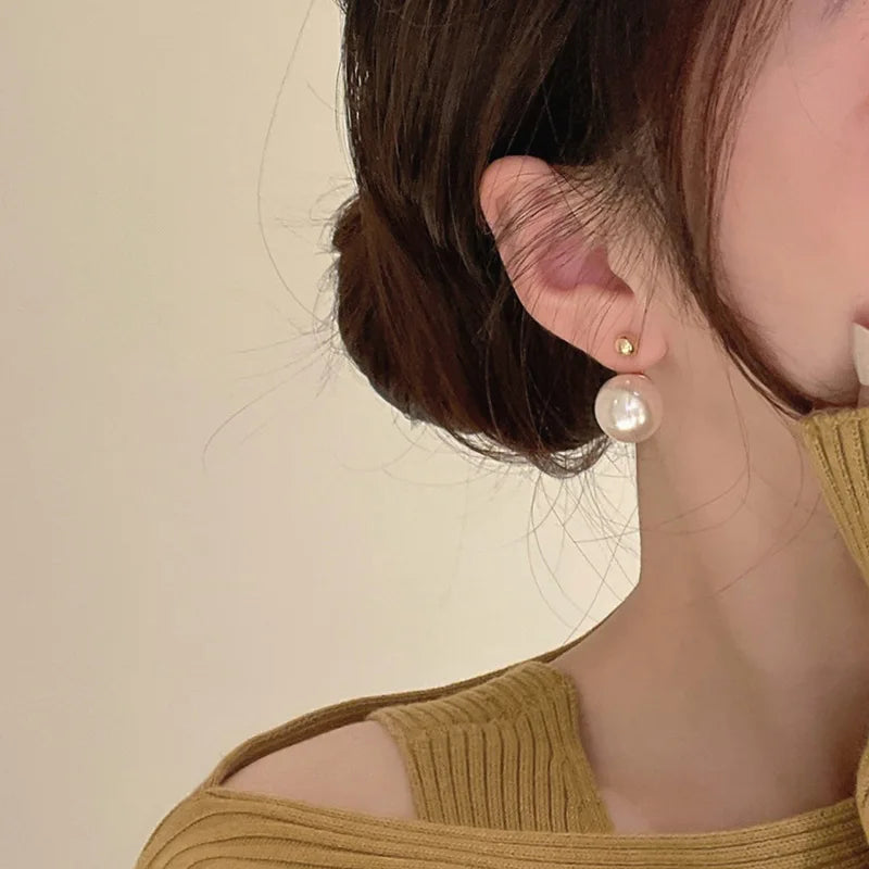 Lizakosht Pearl Earrings for Women Trendy Eardrop and Ear Stud Jewelry Gift