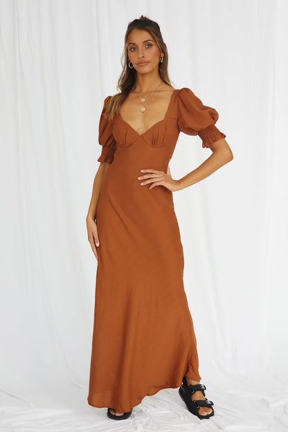 Calyx Maxi Dress Tan
