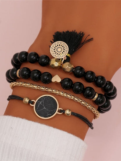 Bracelets Artistic Anniversary Heart Bracelets & Bangles / Black / White / Pink / Fall / Winter for Women