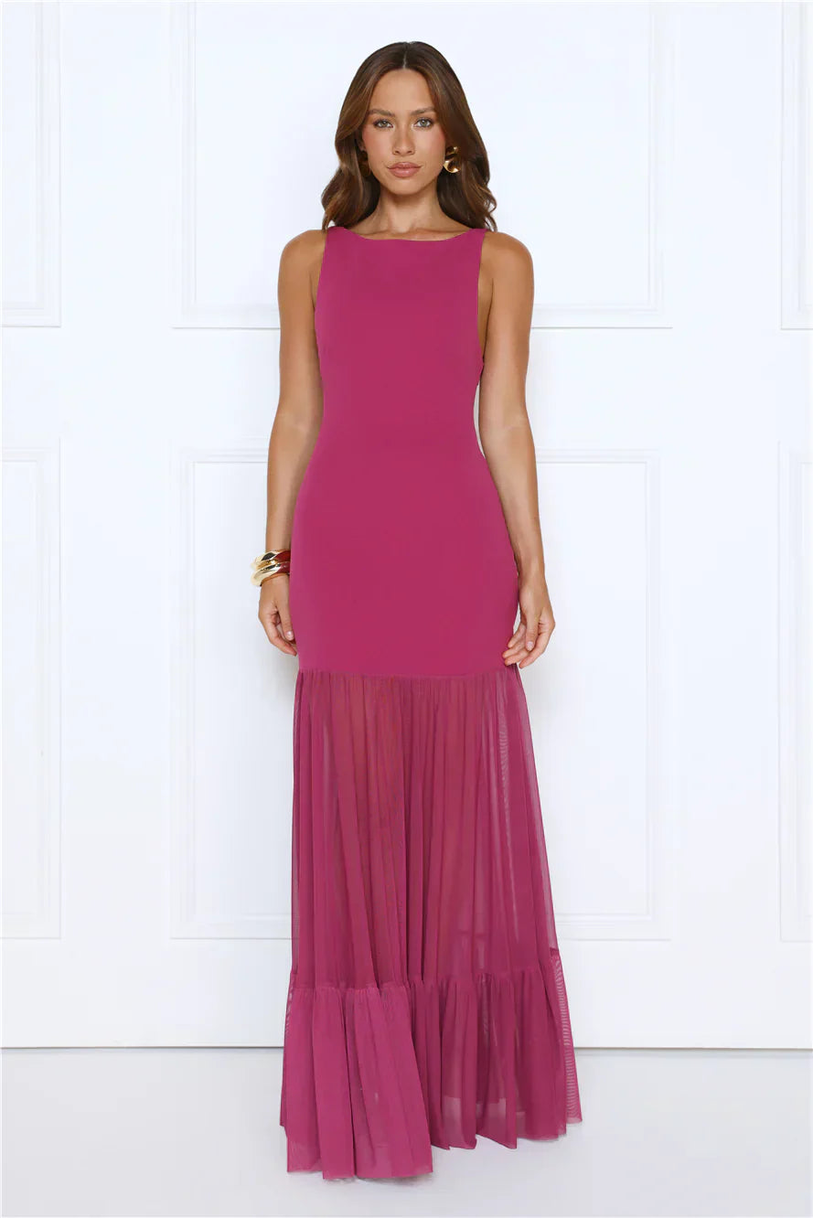 Bloomed With Love Maxi Dress Plum