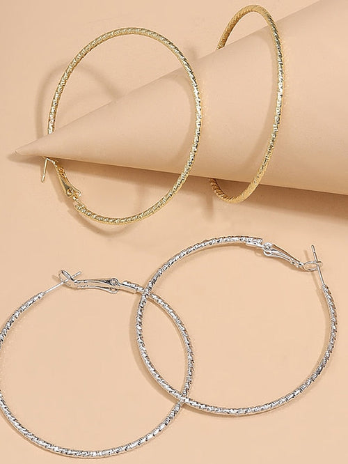2 Pairs Earrings For Daily Date Beach Alloy Drop for Women