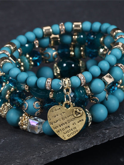 Bracelets Ethnic Style Party Heart Bracelets & Bangles / Imitation Pearl / Black / Red / Fall / Winter for Women