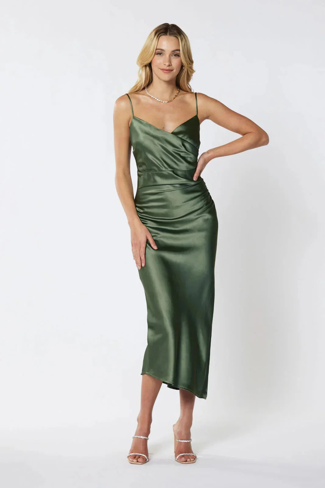 Billie Midi Dress - Olive