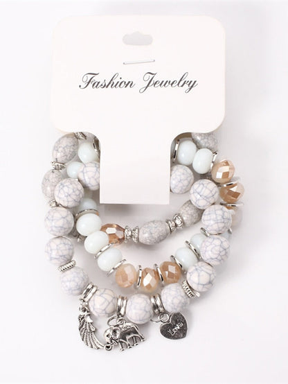 Bracelets Textured Street Heart Bracelets & Bangles for Women