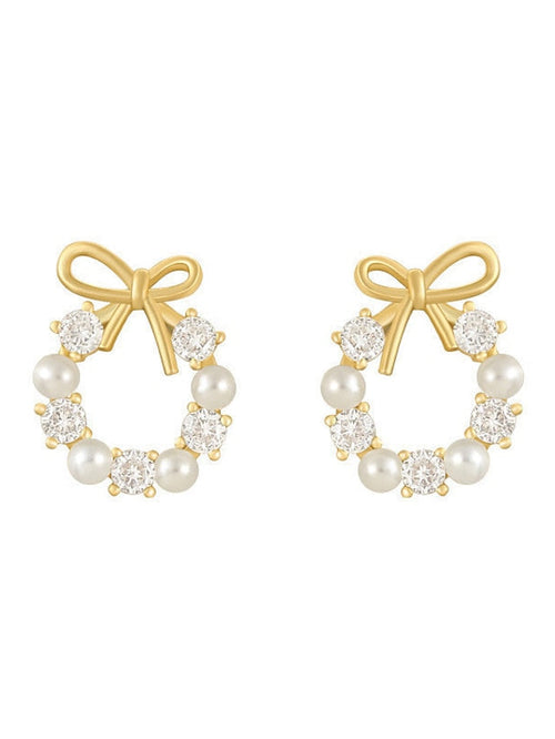 Earrings Fashion Street Ribbon bow Earring for Women