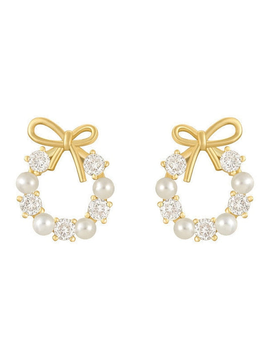 Earrings Fashion Street Ribbon bow Earring for Women