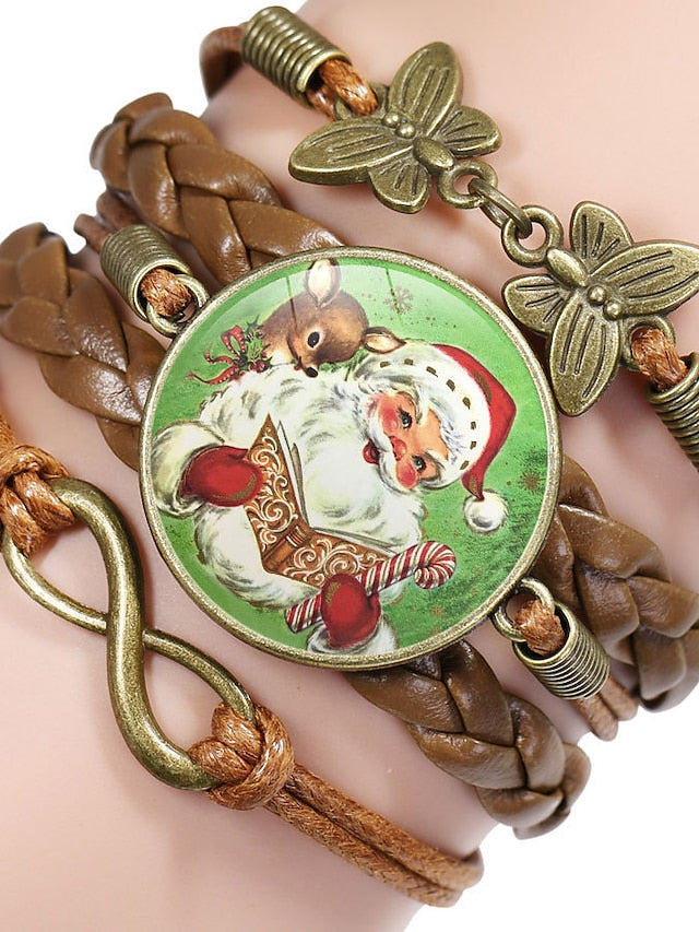 Bracelets Casual Christmas Santa Claus Bracelets & Bangles for Women