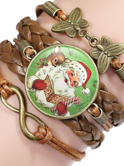 Bracelets Casual Christmas Santa Claus Bracelets & Bangles for Women