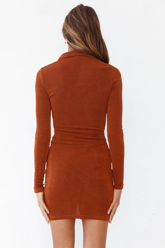 From The Top Dress Brown
