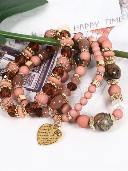 Bracelets Ethnic Style Party Heart Bracelets & Bangles / Imitation Pearl / Black / Red / Fall / Winter for Women