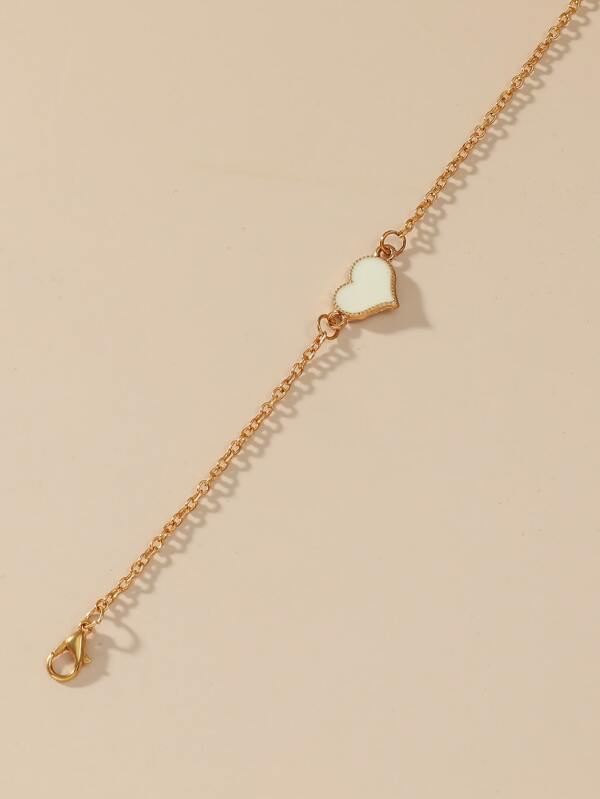 Heart Decor Chain Bracelet for Women