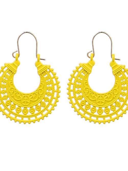 Earrings Chic & Modern Party Moon Earring / Yellow / Red / Green / Fall / Winter for Women