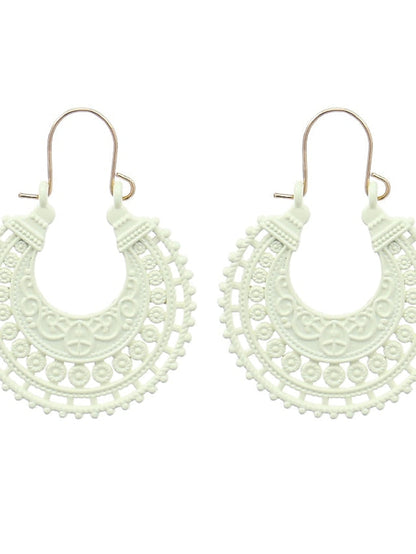 Earrings Chic & Modern Party Moon Earring / Yellow / Red / Green / Fall / Winter for Women
