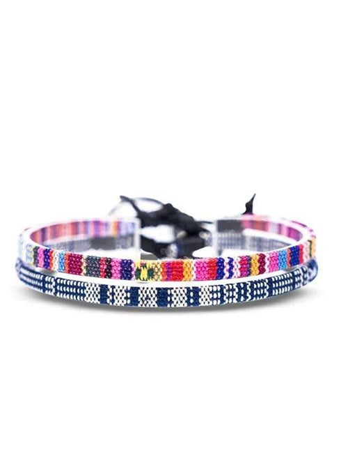 Loom Bracelet Braided Boho Polyamide Bracelet Jewelry Rainbow For Beach for Women